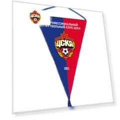 Вымпел ПФК ЦСКА треугольный 15 х 22
