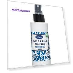 Лосьон для кошек и собак Tewua Anti Licking Wounds против зализывания ран, 100 мл