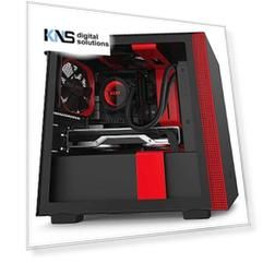 NZXT H210 Black-Red