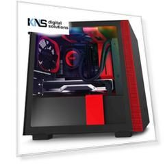 NZXT H210i Black-Red