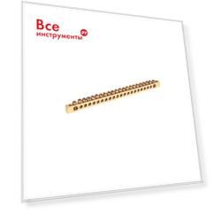 Нулевая шина iek 6x9мм, 24/2, 24группы, крепеж по краям, иэк ynn11-24-100