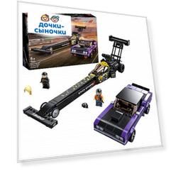 Конструктор LEGO Speed Champions 76904 Mopar Dodge//SRT Top Fuel Dragster and 1970 Dodge Challenger T/A