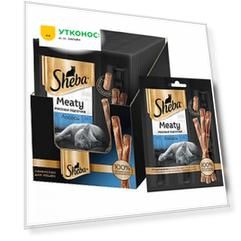 Лакомство Sheba Meaty Мясные палочки с лососем для кошек 20 штук по 12 г