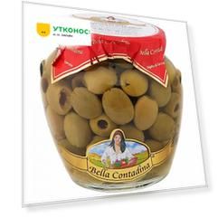 Оливки Bella Contadina Гигант Белла ди Чериньола без косточки 550 г