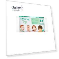 Offspring подгузники, Travel pack, M 6-10 кг. 3 шт. 3 расцветки