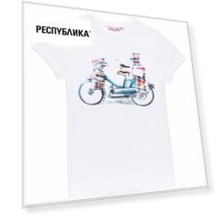 Футболка женская Captains Mate "Bike-n-Books" S