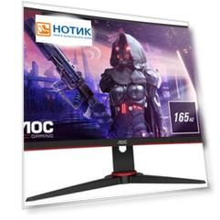 Монитор 23,6” AOC C24G2AE/BK, FHD, VA, Curved, 2xHDMI, VGA, 2xDP, Черный/Красный| C24G2AE/BK