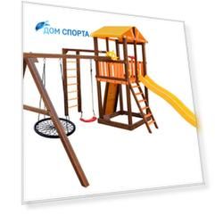 Игровой комплекс Perfetto Sport Pitigliano-7 + качели Паутина