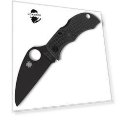 Складной нож Spyderco Manbug Wharncliffe Black сталь VG-10, рукоять FRN