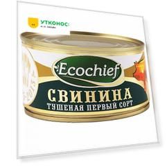 Свинина Ecochief тушеная ГОСТ 1 сорт 325 г