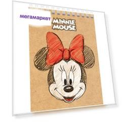 Блокнот на гребне Hatber Микки Маус А6 40 листов, клетка 5 шт