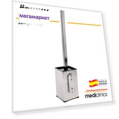 Ершик для унитаза Mediclinics Harmonia ES1003CS, материал: нержавеющая сталь AISI 304,