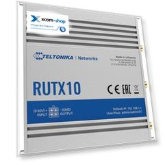 Маршрутизатор промышленный Teltonika Networks RUTX10 4xRJ45 LAN/WAN 1Gbps, WiFi 2.4/5 GHz, 802.11b/g/n/ac Wave 2, bluetooth LE, USB 2.0
