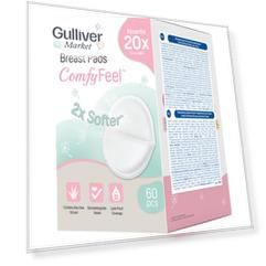 PIGEON Comfy Feel Breast Pads Вкладыши для бюстгралтера с алоэ, 60 шт