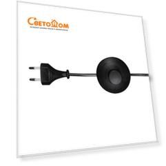 Шнур для торшера 3 метра черный 230V AC 50Hz (max 2A) Kink light A1100,19