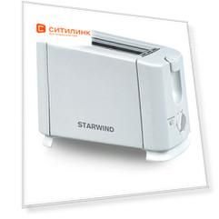 Тостер StarWind ST1100, белый/белый