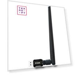 Сетевой адаптер D-Link WiFi DWA-137/C1A N300 USB 2.0 (ант.внеш.съем) 1ант.
