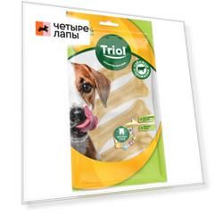 Triol TRIOL лакомство для собак, набор кость из жил №3-4 7,5 см, уп. 20-25 г