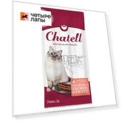 Chatell Лакомство для кошек и котят с лососем и форелью (3 шт.), 15г