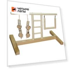 ParrotsLab Игрушка для птиц Игровая площадка 39х24х25см