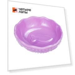 Petmax Миска керамическая для кошек, 250 мл, 13 см, розовая