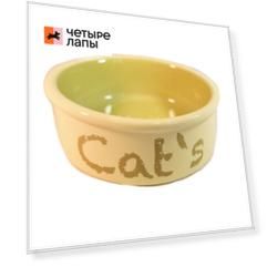 Petmax Миска для кошек Cats, 300 мл, 12 см