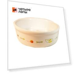 Petmax Миска для кошек с рис. Кошка/Мышка
