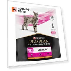 PRO PLAN® Veterinary Diets UR ST/OX Urinary Сухой диетический корм для кошек при болезнях нижних отделов мочевыводящих путей, с курицей, 350 гр.