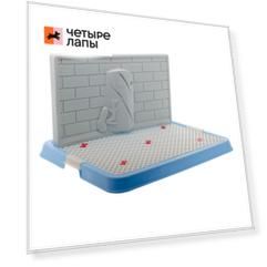 Pet Line Туалет для собак со стенкой малый 38*29*50 см