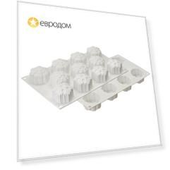 Форма для пирожных и конфет Silikomart Snowflakes