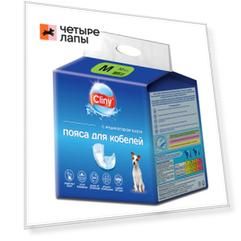 Cliny Пояса для кобелей с индикатором влаги, M, 10 шт.