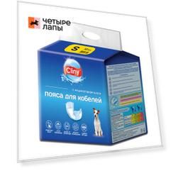 Cliny Пояса для кобелей с индикатором влаги, S, 12 шт.