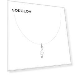 Колье SOKOLOV из серебра с фианитом