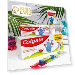 Набор Colgate зубная паста для детей со вкусом клубники 60 мл + зубная щётка супер мягкая