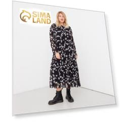 Платье женское миди MIST plus-size, р.52, черный