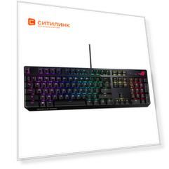 Клавиатура ASUS 90MP0186-B0RA00, USB, черный