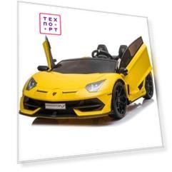 Детский электромобиль Hollicy Lamborghini Aventador SVJ Yellow Carbon (дрифт, 15 км/ч, 24V) - SX2028S-YELLOW