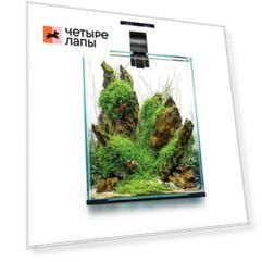 Aquael Аквариум Shrimp Set SMART LED D/N 10/10л черный, 20х20х25см.Комплектация: покрывное стекло, свет Leddy Smart Led Day/Night 1х4,8Вт,фильтр Turbo mini, нагреватель нерегулируе
