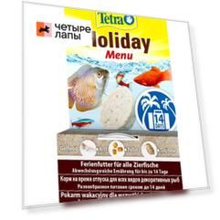 Tetra Min Holiday Menu 30г Корм для рыб отпуск 14 дней твердый гель 30г