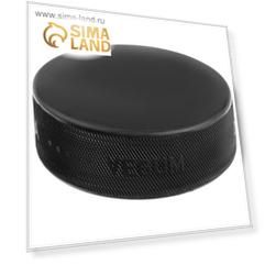 Шайба хоккейная VEGUM, d=75 мм, h=25 мм, официальный стандарт, 163 г, цвет чёрный