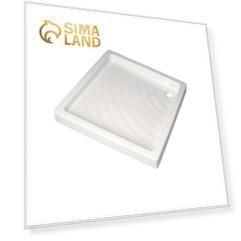 Поддон душевой Vidima Fresh W833261, 80 х 80 см, керамический, рифленый, белый