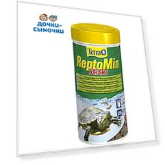Корм сухой Tetra в виде палочек для водных черепах ReptoMin, 500мл