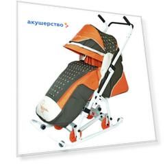 Санки-коляска R-Toys Скользяшки Мозаика