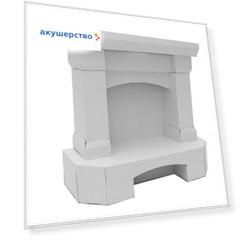 Картонный папа Игровой домик из картона Картонный камин