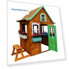 Можга (Красная Звезда) Домик Цветочный c кухней и цветочницами