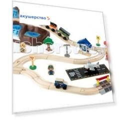 KidKraft Железная дорога Горная вершина 61 элемент в контейнере