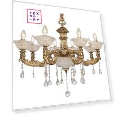 Потолочная люстра Silver Light серия Demetra, цвет золото 8XE14X60W 729.53.8