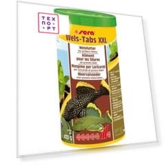 Корм SERA Wels Tabs XXL for CatFish тонущие таблетки для сомов и донных рыб 1л (420г)