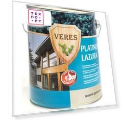Антисептик для дерева VERES PLATINUM LAZURA №12 белый 2.7л.
