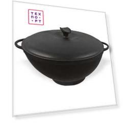 Сковорода WOK Ситон с крышкой 5.5 л Ч30130К